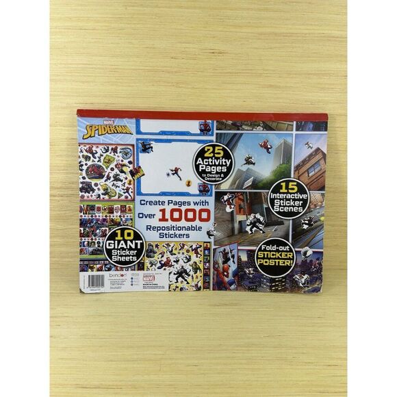 Marvel Spider-Man Giant Sticker Activity Pad By Bendon 1000+ Stickers - Picture 2 of 8